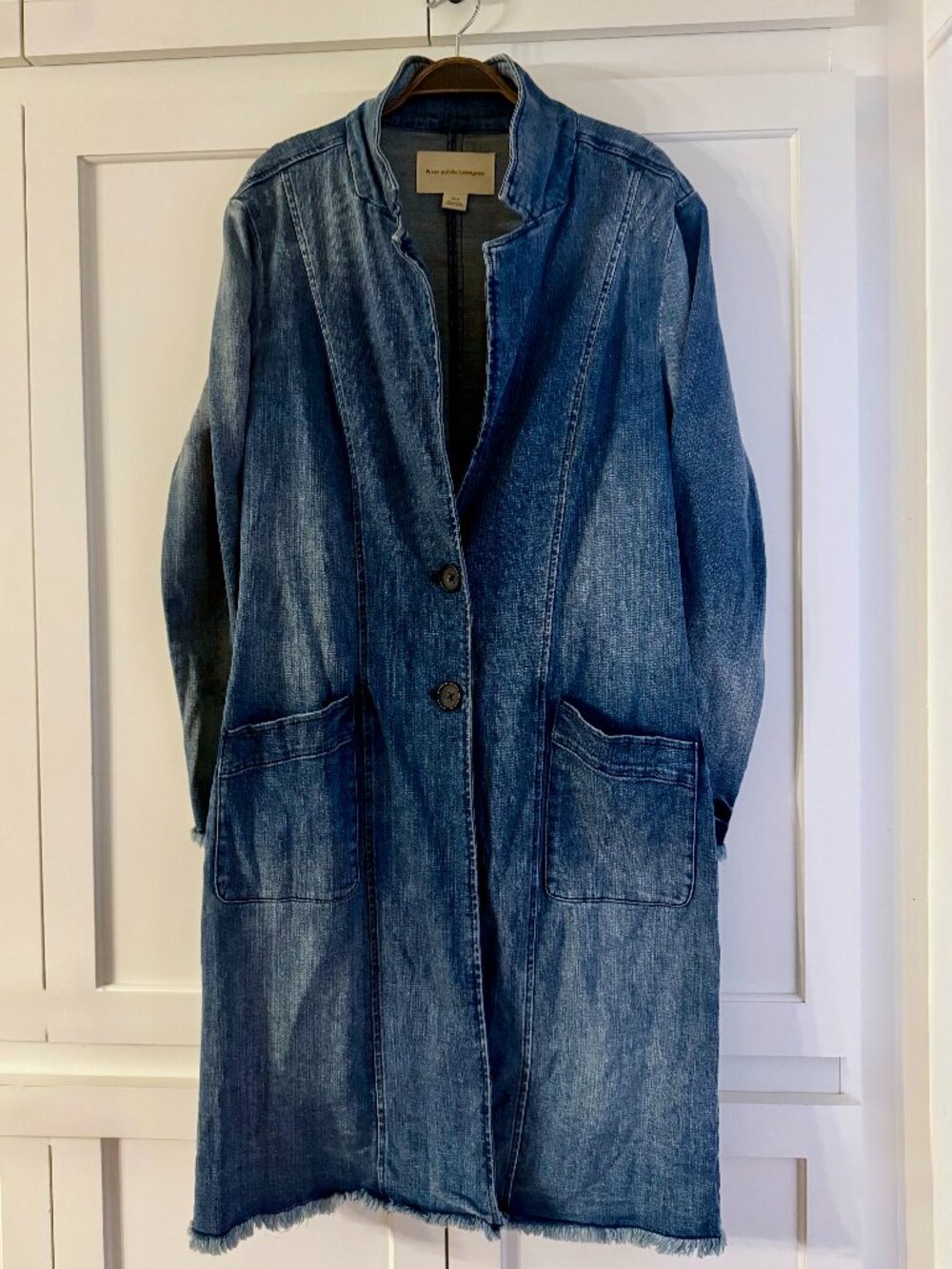 Pilcro and the Letterpress (Anthropologie) Long Denim Duster
